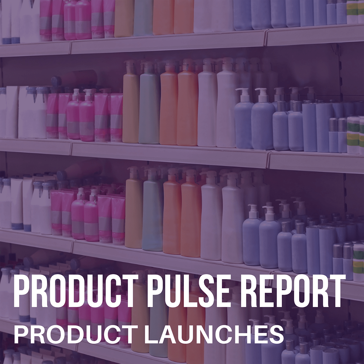 Stocked shelves in a beauty care aisle
